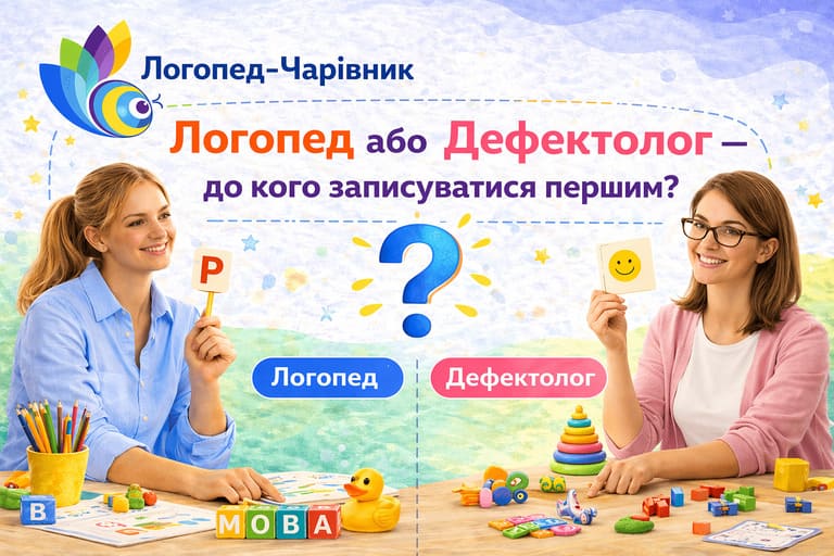 Логопед чи дефектолог — до кого записуватися першим?