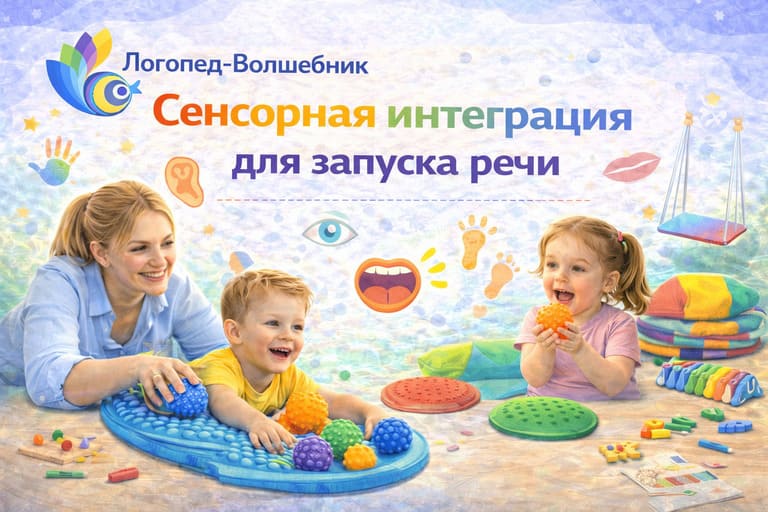 Сенсорная интеграция для запуска речи