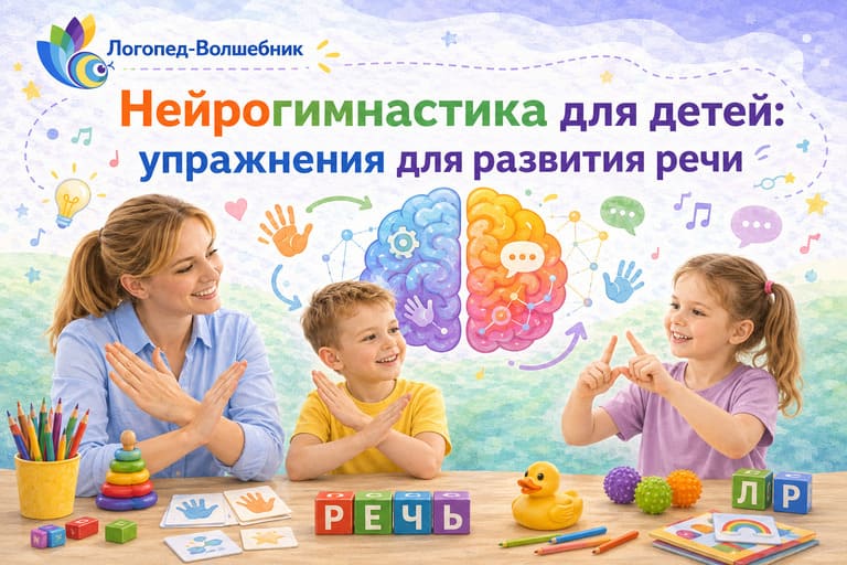 Нейрогимнастика для детей: упражнения для развития речи