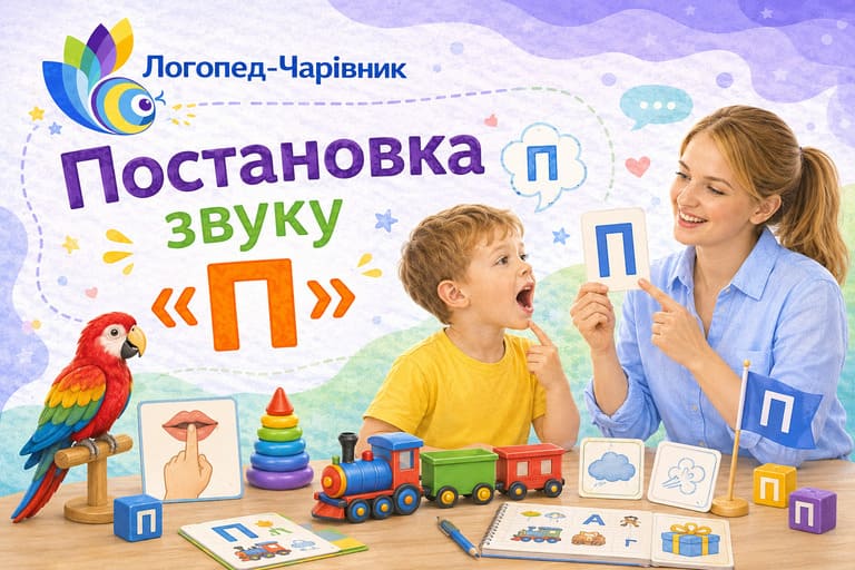 Постановка звуку «П»