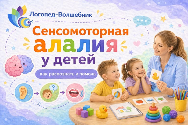 Сенсомоторная алалия у детей