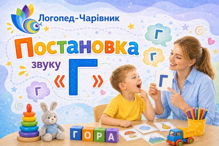 Постановка звуку «Г»